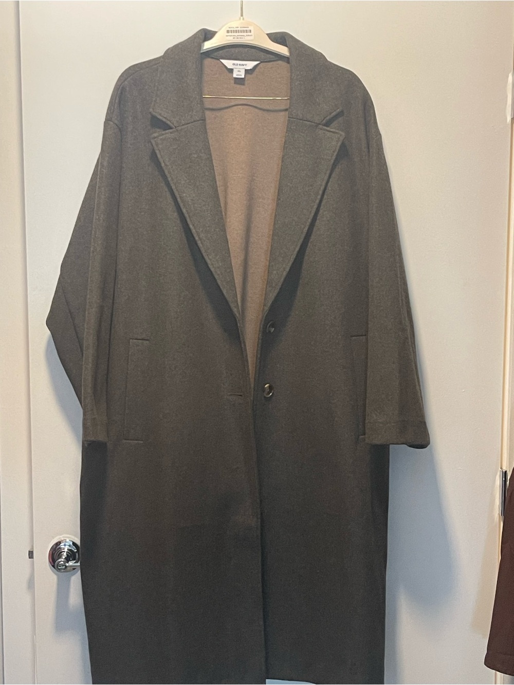 Old Navy Olive Green Women's Long Trench Coat